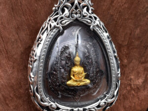 PIDTA2Silver925 Phra Pidta jumbo amulet casing 31x38mm