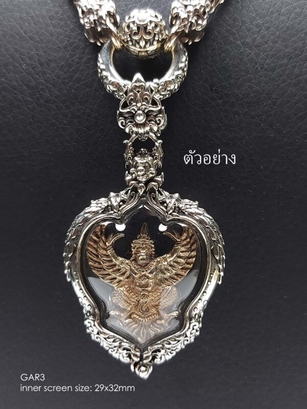 GAR3Silver925 Garuda3 amulet casing 29x32mm - Image 12