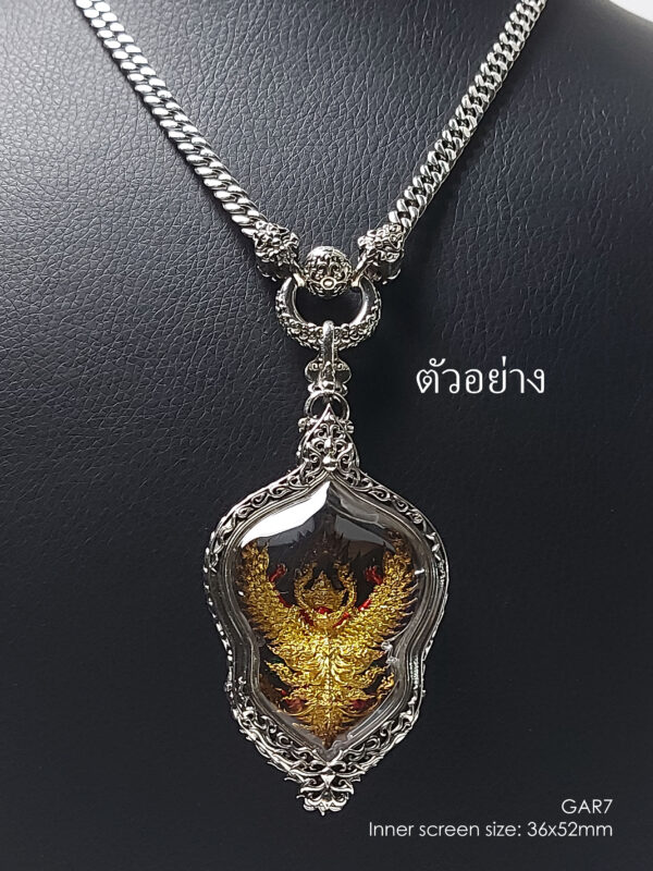 GAR7Silver925 Garuda7 amulet casing 36x52mm - Image 5