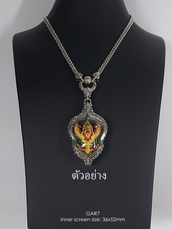 GAR7Silver925 Garuda7 amulet casing 36x52mm - Image 7