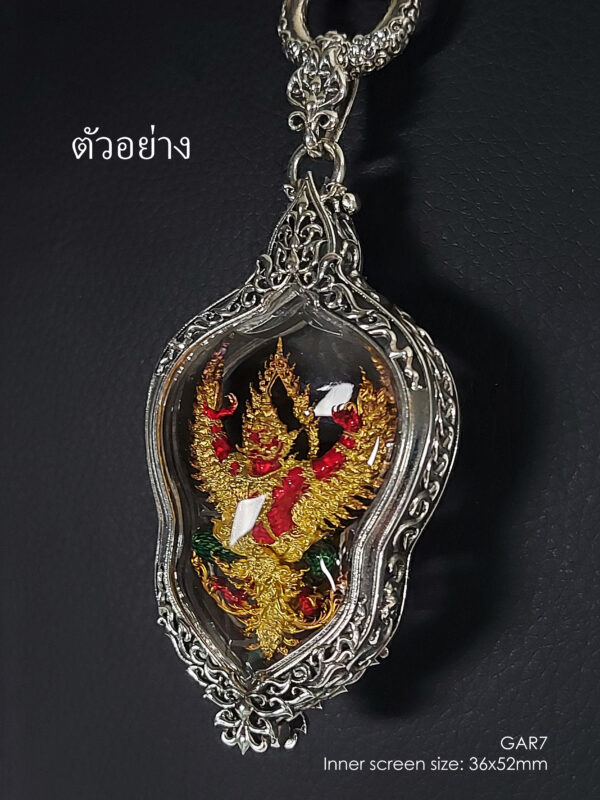 GAR7Silver925 Garuda7 amulet casing 36x52mm - Image 6