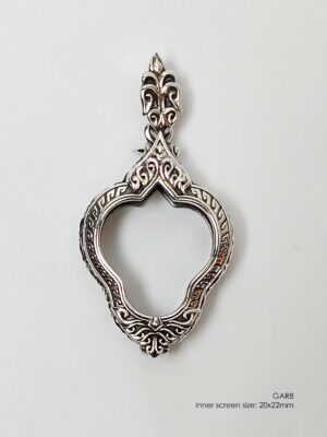 GAR8Silver925 Garuda8 amulet casing 20x22mm