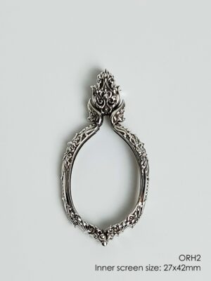 ORH2Silver925 Orahan2 Oval amulet casing 27x42mm