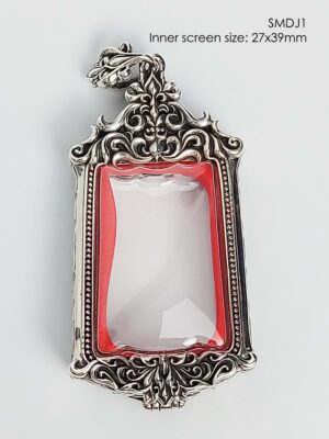 SMDJ1Silver925 Somdej1 Pim Yai amulet casing inner size 27x39mm
