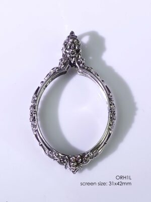 ORH1LWhitebrass Orahan1L Oval amulet casing 31x42mm