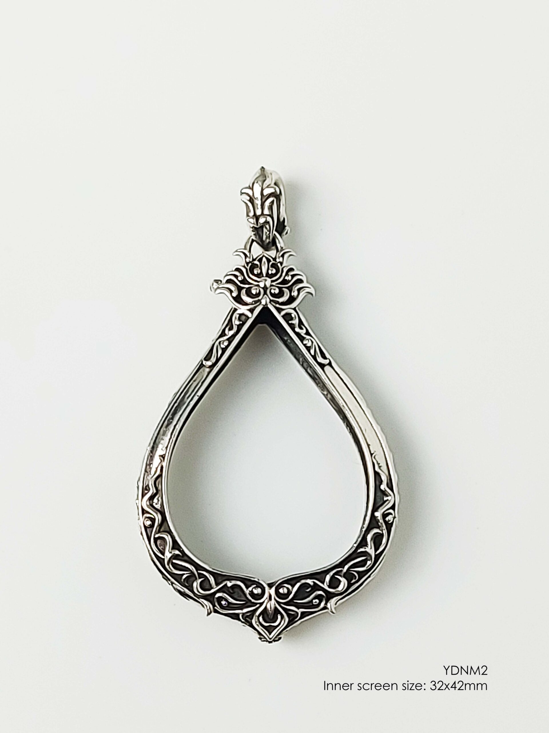 YDNM2Silver925 Yodnam2 amulet casing 32x42mm