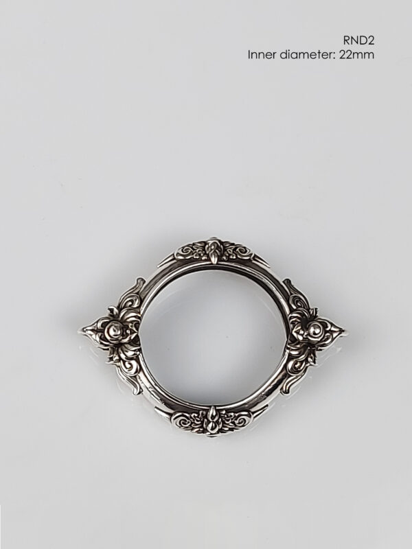RND2Silver925 round amulet casing inner diameter 22mm