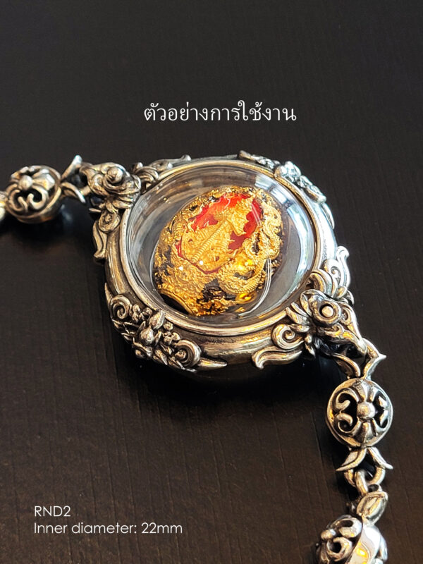 RND2Silver925 round amulet casing inner diameter 22mm - Image 3