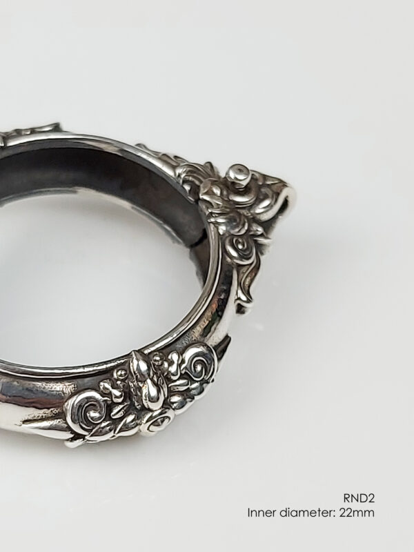 RND2Silver925 round amulet casing inner diameter 22mm - Image 9