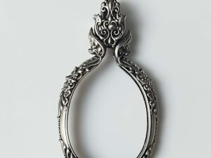ORH2Whitebrass Orahan2 Oval amulet casing 27x42mm