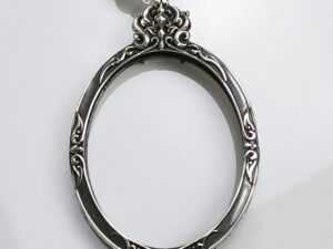 OVAL2Silver925 Oval2 amulet casing 32x41mm