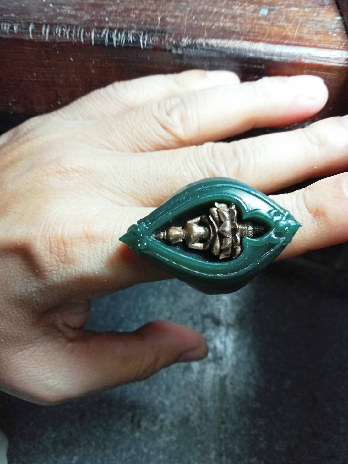 Custom ring Silver925 setting with amulet Original by KOMjewelry - Image 21