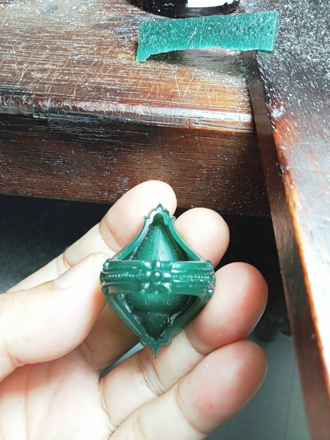Custom ring Silver925 setting with amulet Original by KOMjewelry - Image 18
