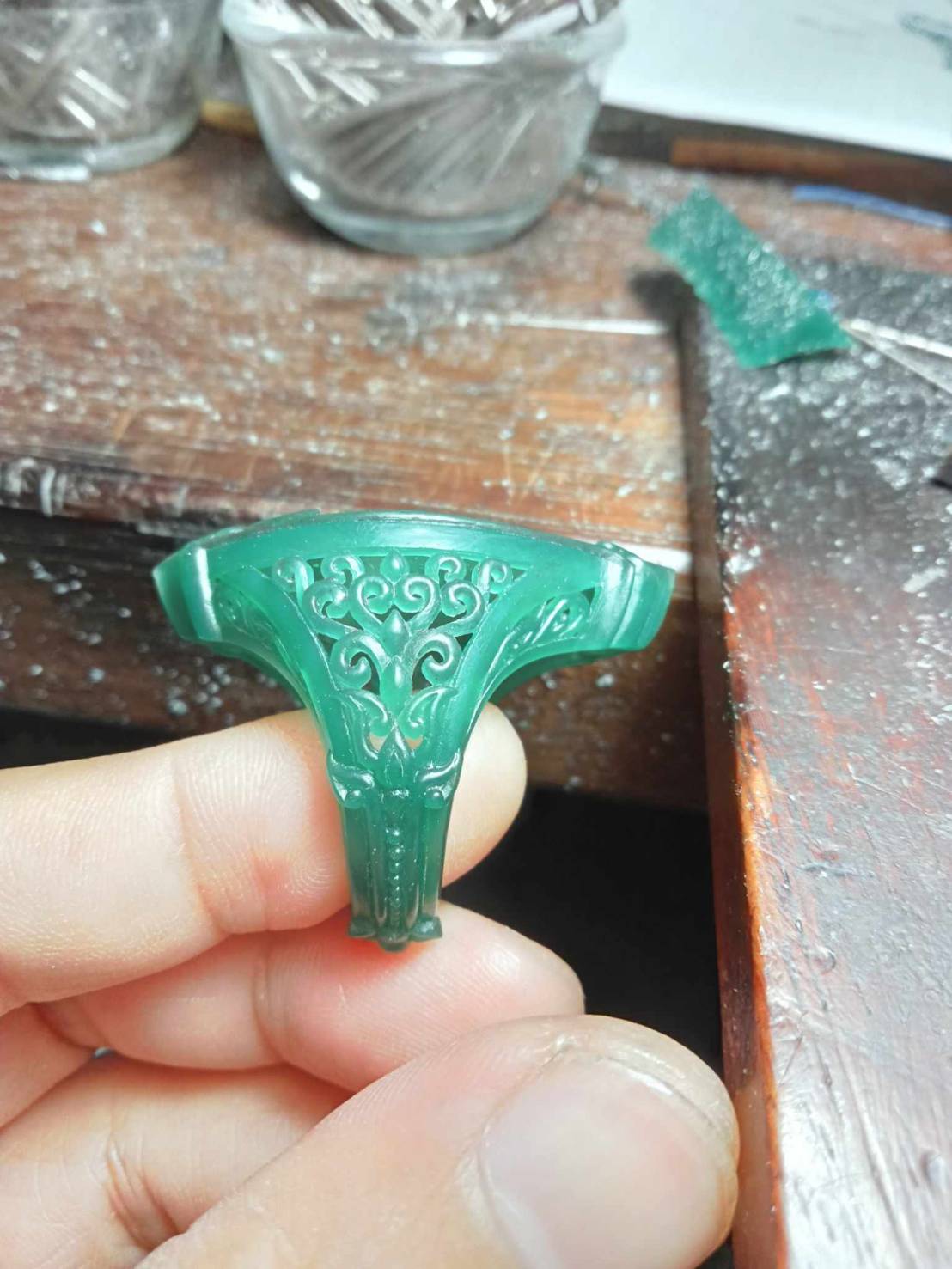 Custom ring Silver925 setting with amulet Original by KOMjewelry - Image 14