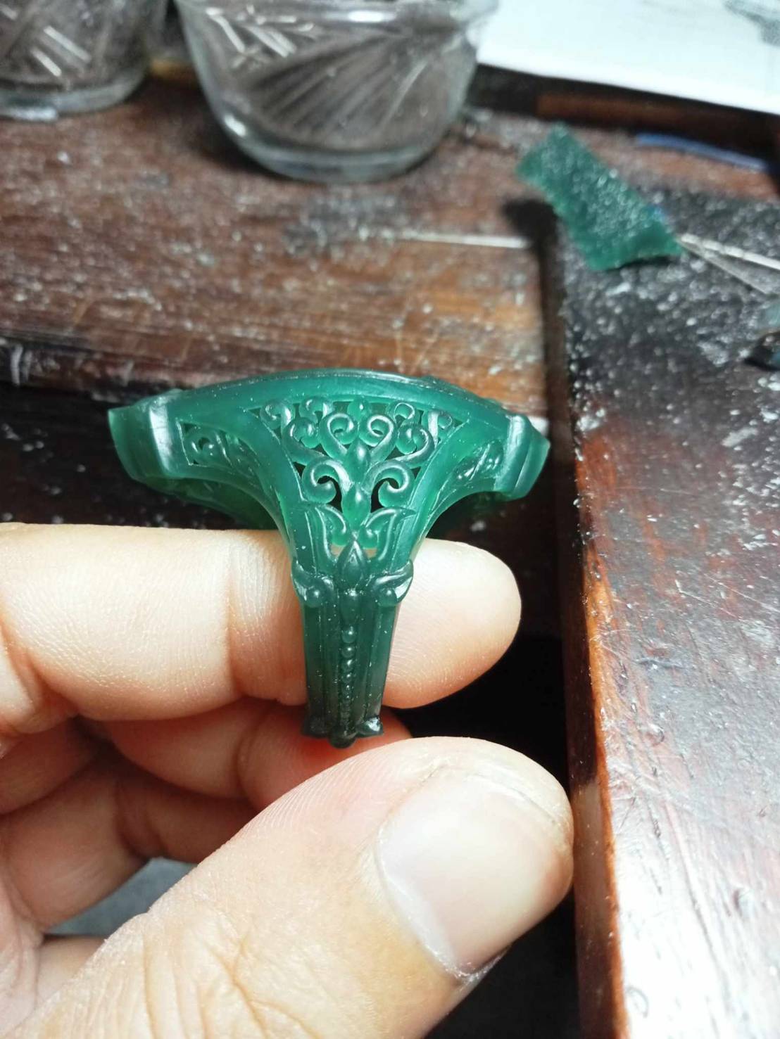 Custom ring Silver925 setting with amulet Original by KOMjewelry - Image 13