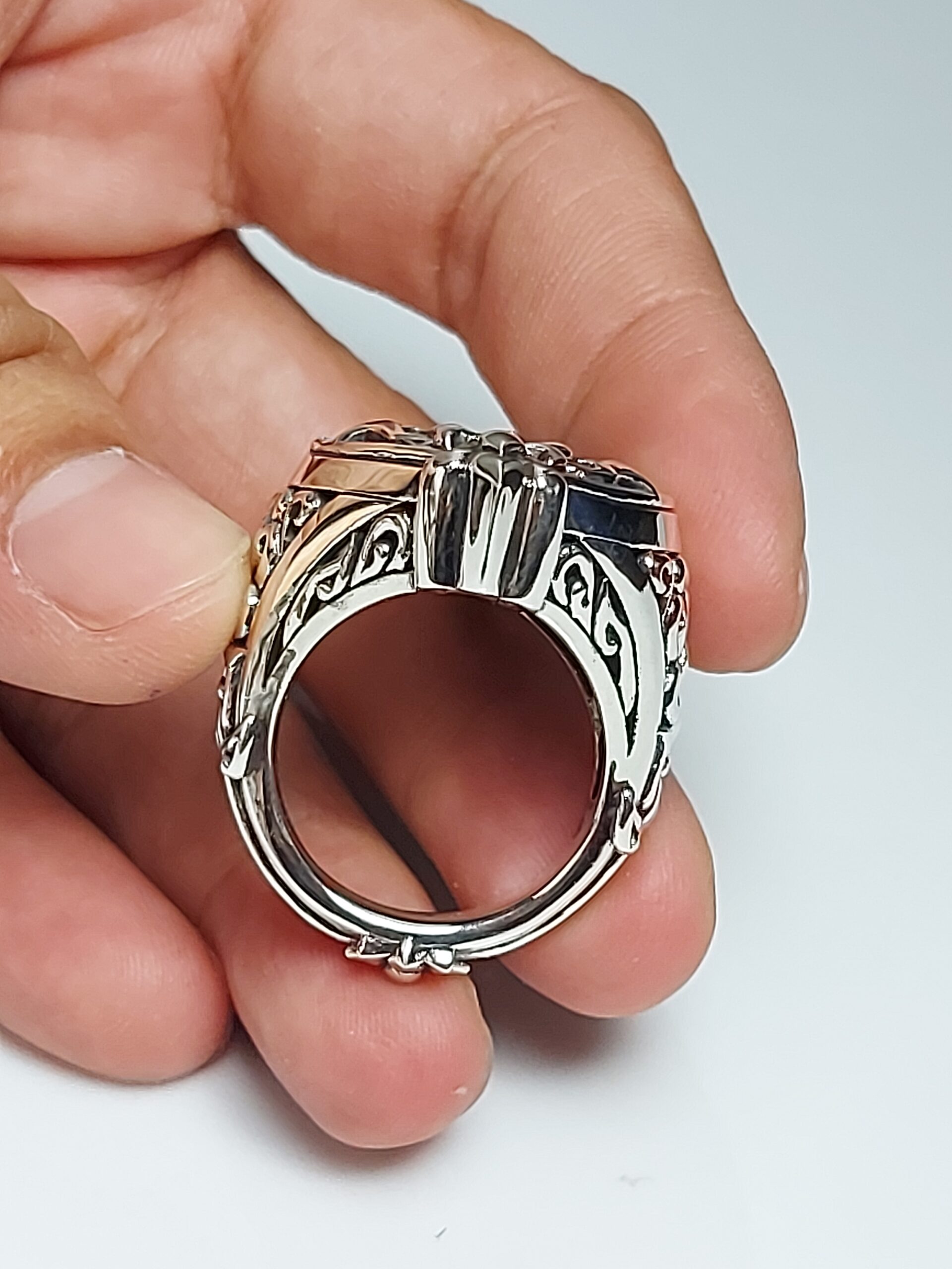 Custom ring Silver925 setting with amulet Original by KOMjewelry - Image 35
