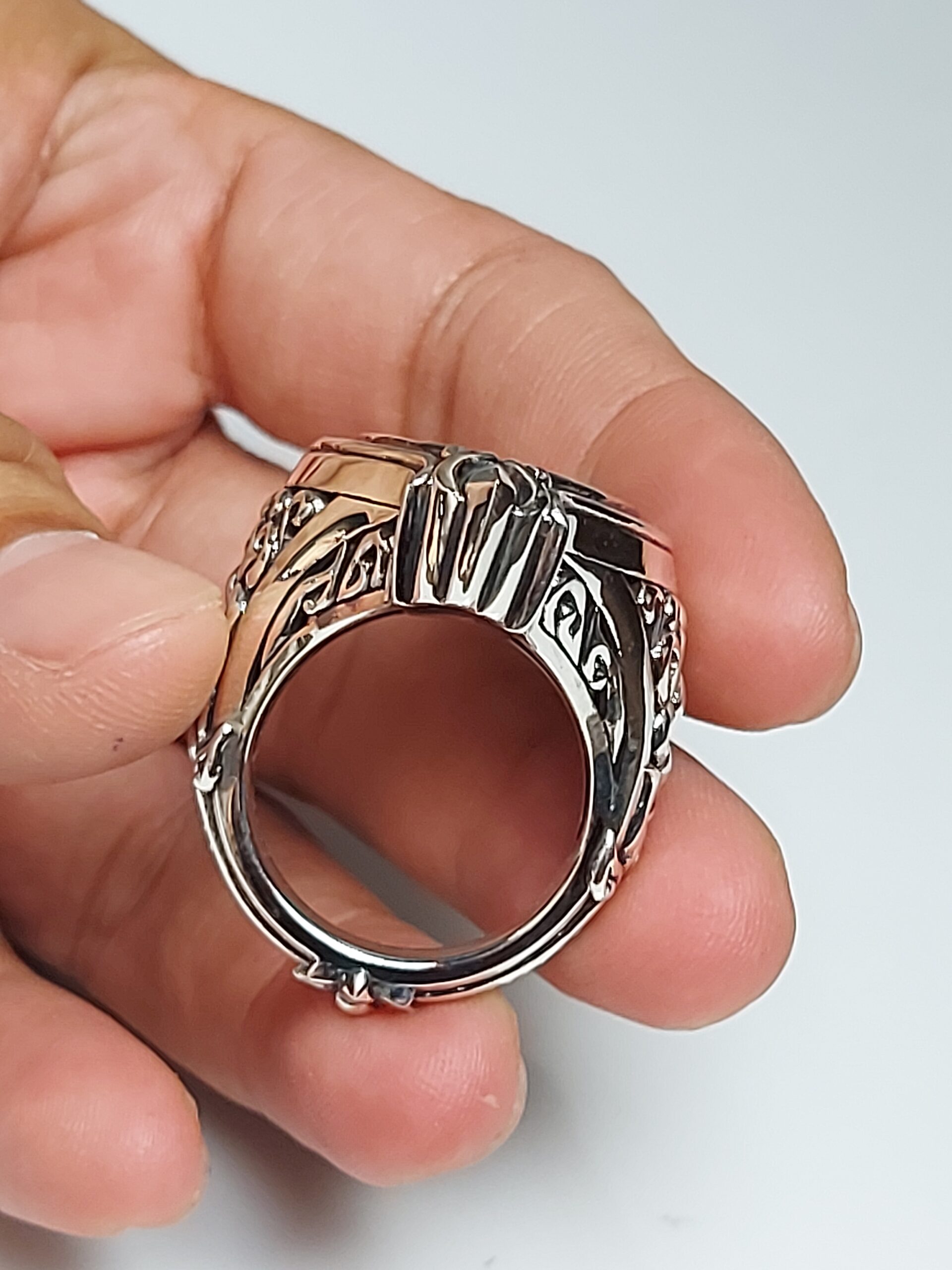 Custom ring Silver925 setting with amulet Original by KOMjewelry - Image 33