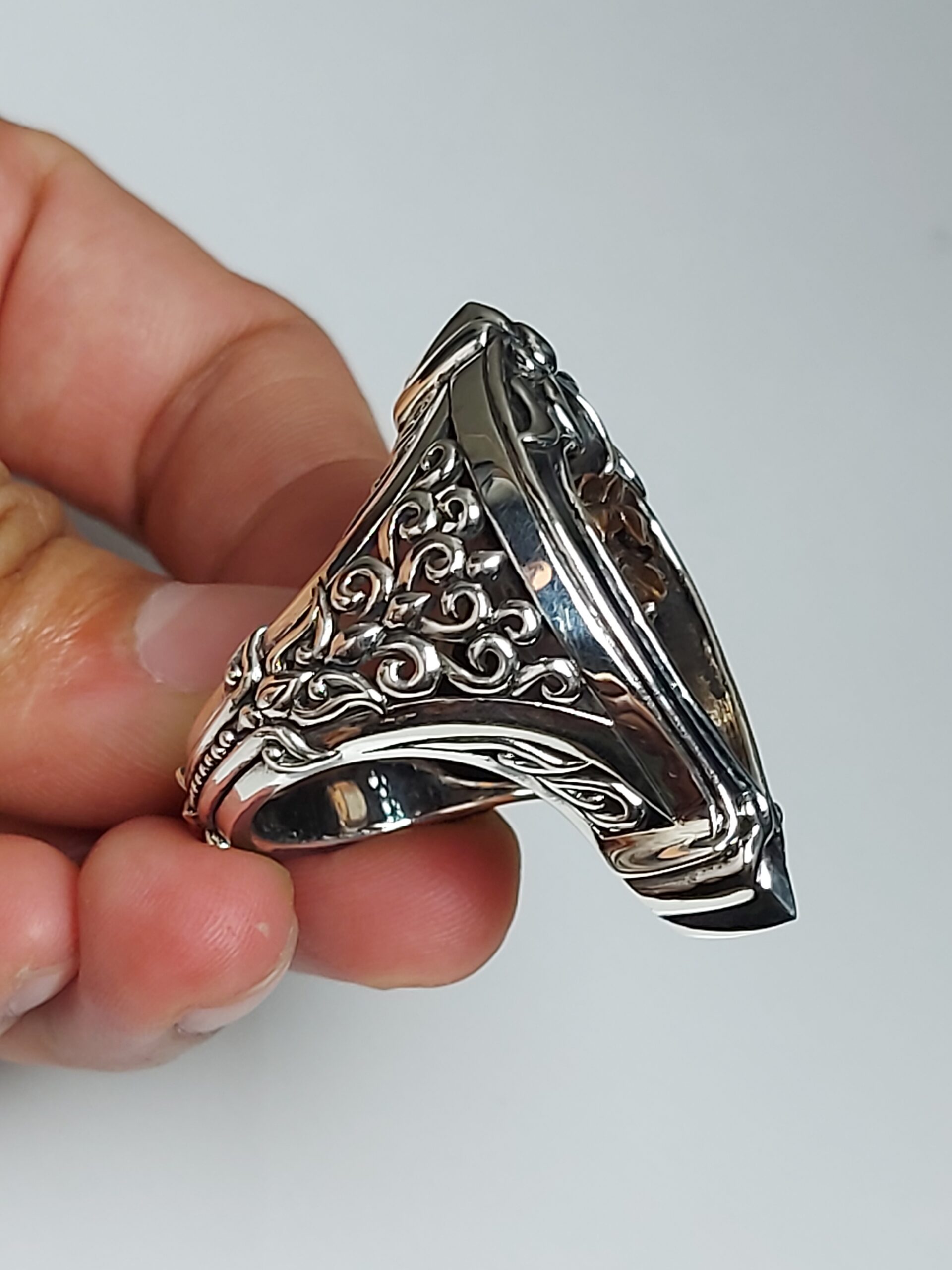 Custom ring Silver925 setting with amulet Original by KOMjewelry - Image 32