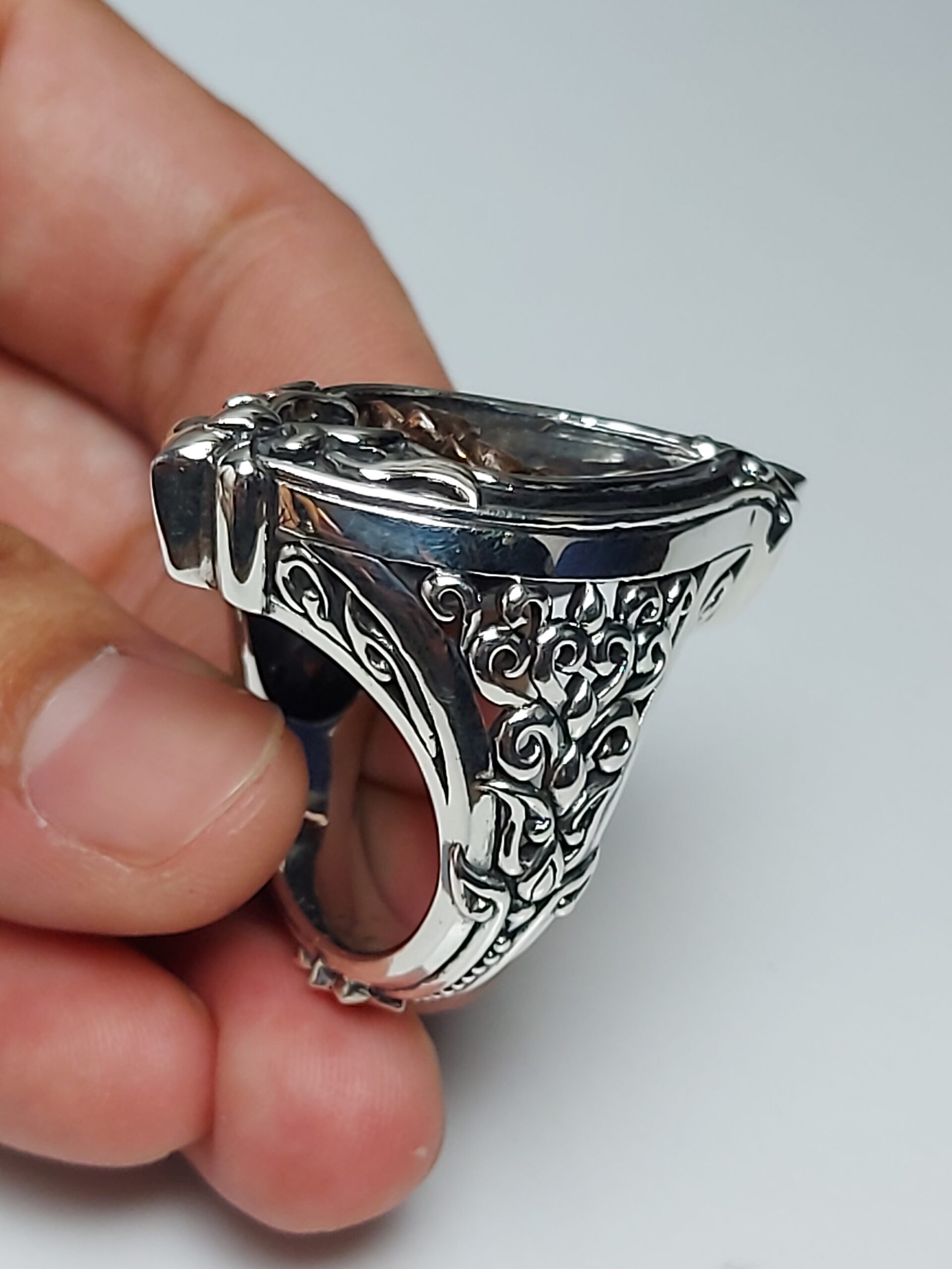 Custom ring Silver925 setting with amulet Original by KOMjewelry - Image 31
