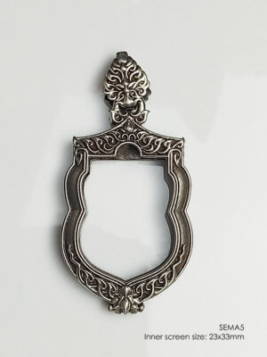 SEMA5Whitebrass Sema amulet casing 23x33mm