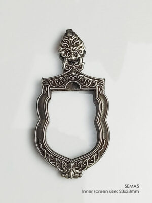 SEMA5Whitebrass Sema amulet casing 23x33mm