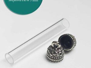 VINTAGEWB08 Vintage Whitebrass Takrud casing tube size 8mm