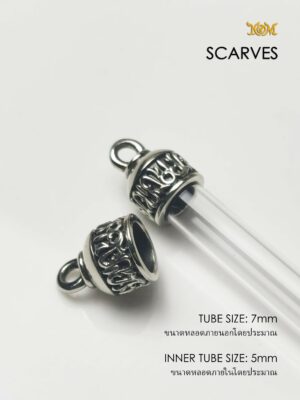 SCARVESWB07 Scarves Whitebrass Takrud casing tube size 7mm
