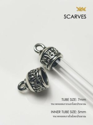 SCARVESWB07 Scarves Whitebrass Takrud casing tube size 7mm
