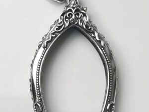 CSUASilver925 Chao Sua amulet casing 26x36mm