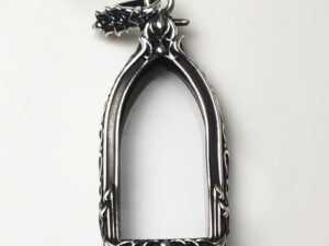 PRODSilver925 Pra Rod Lampoon amulet casing inner size 14x30mm