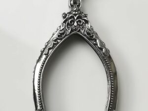CSUAWhitebrass Chao Sua amulet casing 26x36mm