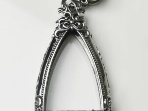 PATMWhitebrass Somdej Ong Pathom amulet casing inner screen size 23x34mm