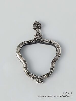 GAR11Silver925 Garuda1 amulet casing 43x46mm