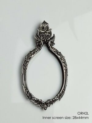ORH2LSilver925 Orahan2 Oval amulet casing 28x44mm