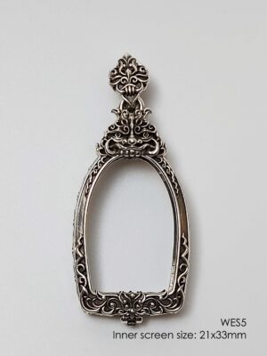 WES5Silver925 Wessuwan amulet casing 21x33mm