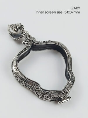 GAR9Silver925 Garuda amulet casing 34x37mm