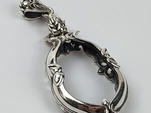 HANLSilver925 Hanuman Pim Lek amulet casing inner screen size 23x33mm