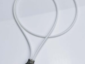 KOM Amor 3 Whitebrass O-Ring rubber cord 2.5mm choker with Spring