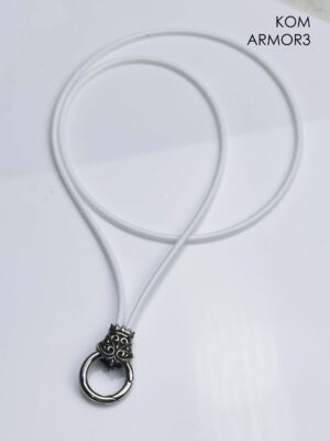 KOM Amor 3 Whitebrass O-Ring rubber cord 2.5mm choker with Spring