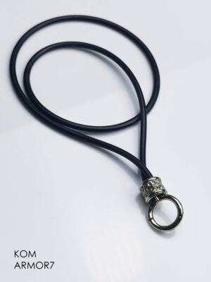 KOM Amor 7 Whitebrass O-Ring rubber cord 3.5mm choker with Spring