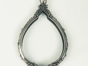 NAMO3Whitebrass amulet casing inner screen size 50x66mm