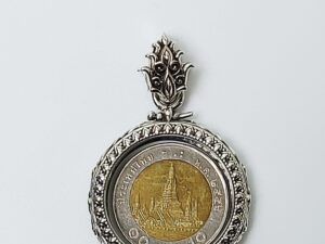 1RND10Silver925 Round amulet casing inner diameter 26mm
