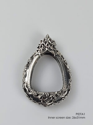 PIDTA1Silver925 Phra Pidta amulet casing 26x31mm