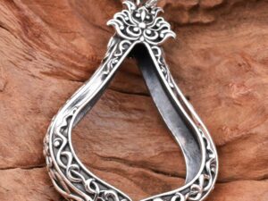 BDPPSilver925 Buddha Pratarn Phon amulet casing 27x40mm