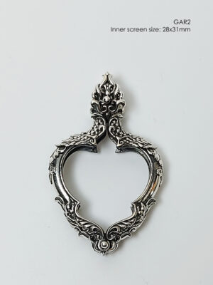 GAR2Silver925 Garuda amulet casing 28x31mm