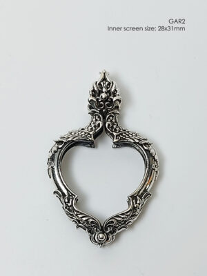 GAR2Silver925 Garuda amulet casing 28x31mm