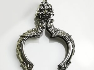 GAR2Whitebrass Garuda amulet casing 28x31mm