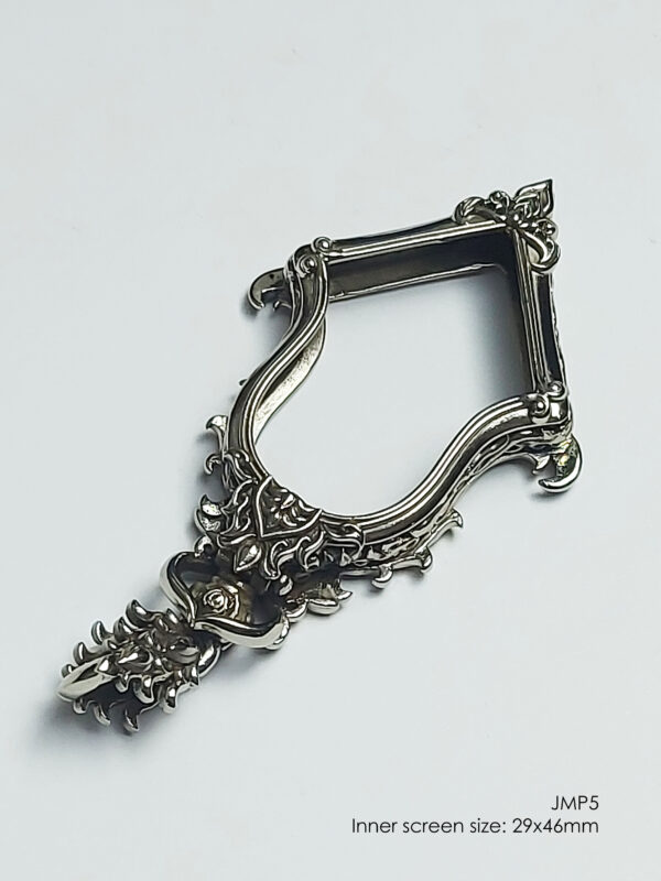 JMP5Whitebrass Jumpee Pim Yai Jumbo amulet casing screen inner size 29x46mm - Image 13