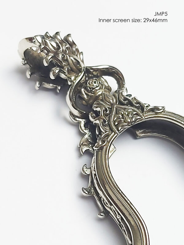 JMP5Whitebrass Jumpee Pim Yai Jumbo amulet casing screen inner size 29x46mm - Image 10