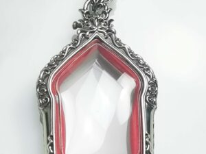 KPNMWhitebrass Khun Paen Medium amulet casing 28x39mm